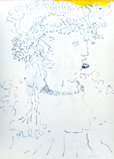 Gallionsfigur Zeichnung Faserschreiber